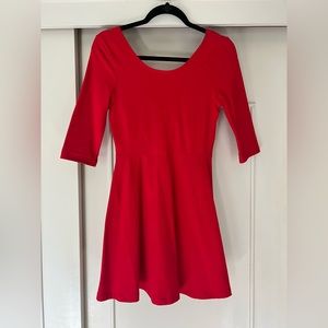 Red Skater Dress from Express, size small.